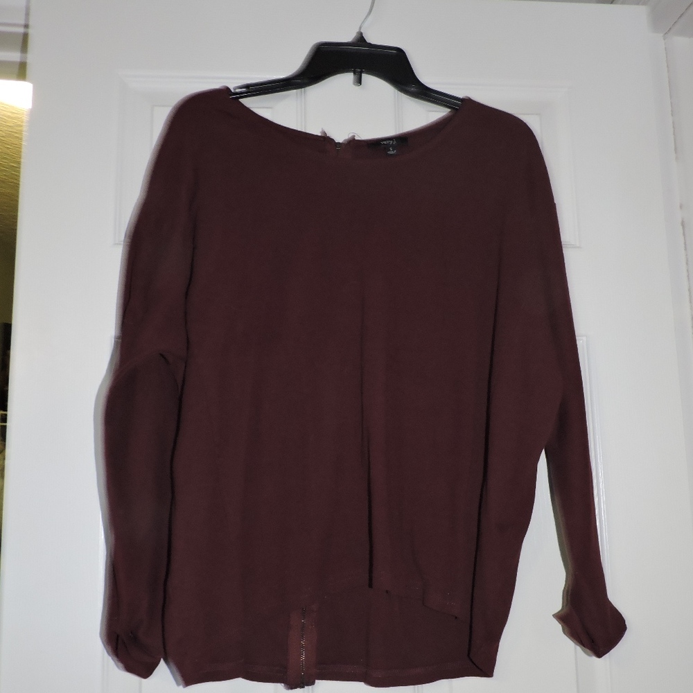 Red Zip-Up Sweater